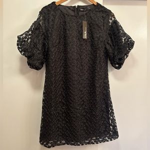 Ina NWT black mini dress, lace, lined